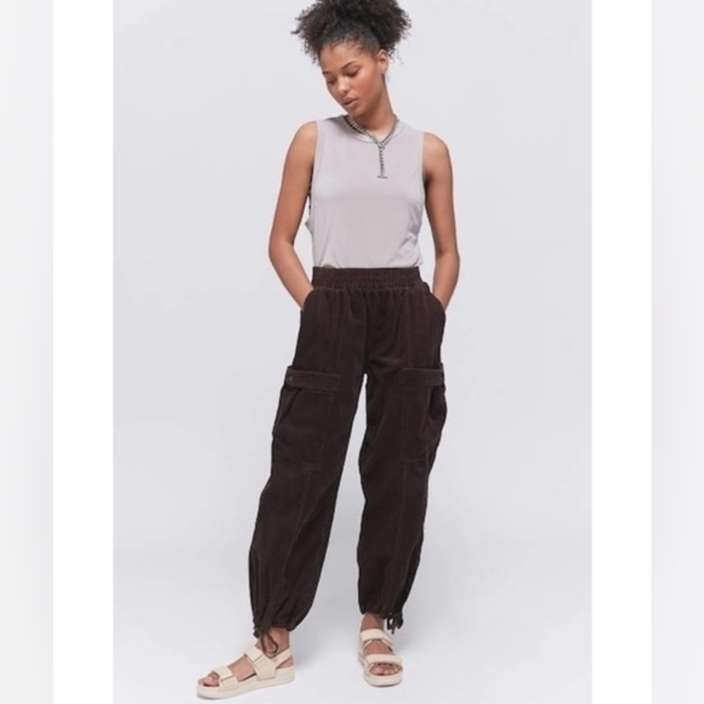 Urban Outfitters Uo Vivi Corduroy Cargo Joggers